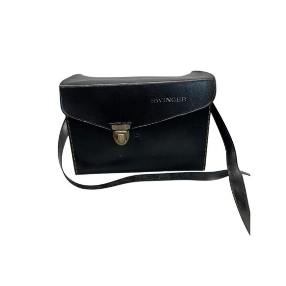 Vintage Swinger Polaroid Land Camera White Model 20 & Black Case NOT TESTED - Picture 3 of 16